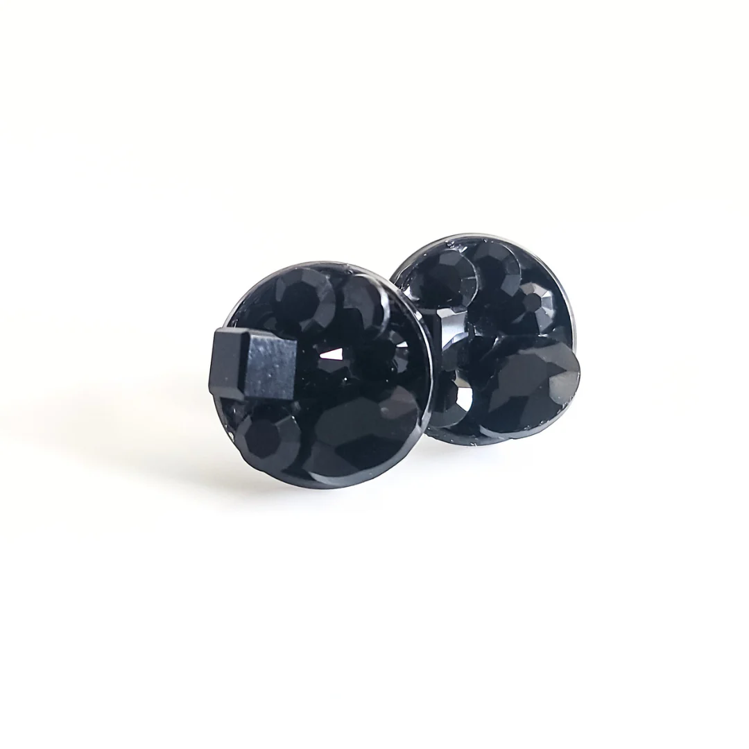 Staci Stud Jet Earrings